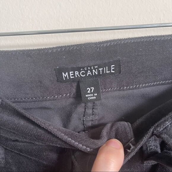 J. Crew Mercantile Velvet Dark Grey Skinny Jeans Size 27 - Picture 8 of 10